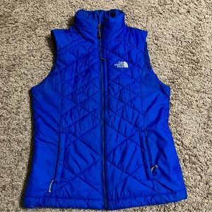 The North Face TNF Zip Up Quilt Insulated Puffer Vest Womens Size Small Blue